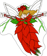 Poinsettia Fairy www.PheeMcFaddell.com